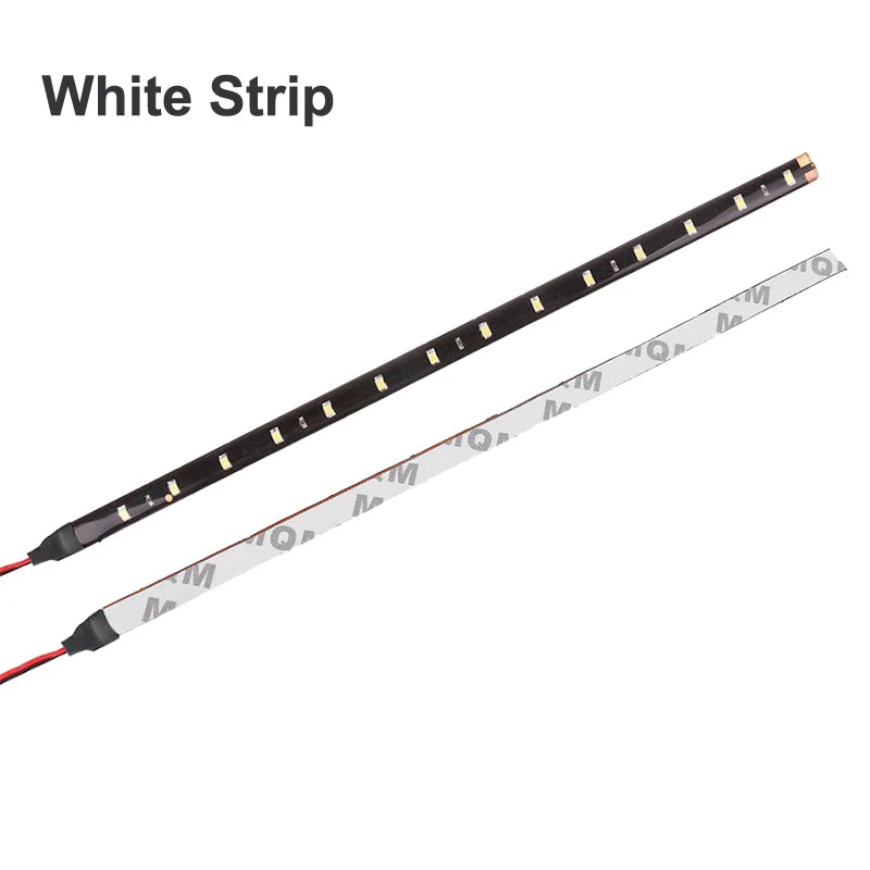 1/4/10 30CM LED Strip Lights Car Styling Decorative Ambient Light 15SMD Waterproof LED Flexible Atmosphere Light Red Yellow Bule