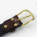 Solid Brass Belt Buckle End Bar Heel bar Buckle Single Pin Belt Half Buckle For Leather Craft Bag Strap Jeans Webbing Dog Collar