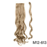 32inches Synthetic Ponytail Hair Extension Clip in Fake Wig Hairpiece Blonde Wrap Around Pigtail Long Smooth Overhead Pony Tail