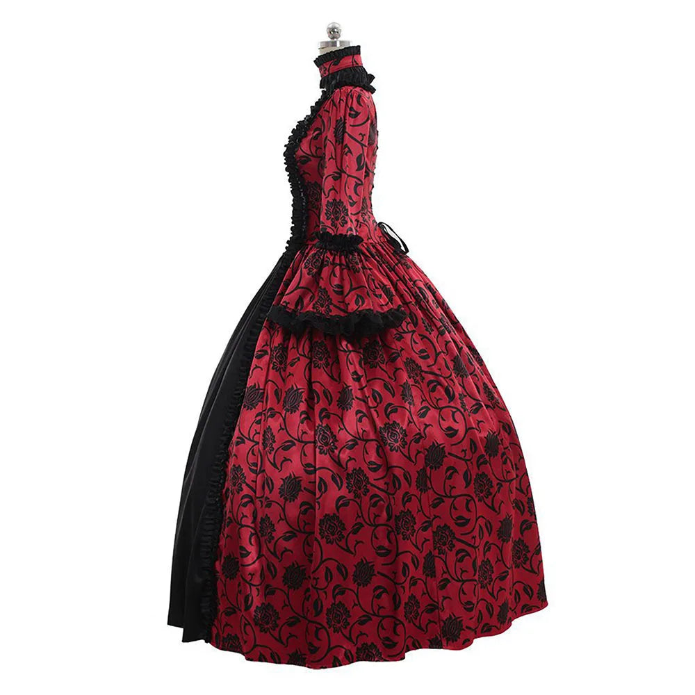 18th Century Medieval Gothic dress Renaissance LACE Dress Masquerade Costume Ball Gown vestido Dresses Plus size S-XXXXXL