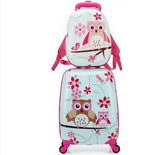 Kids Rolling Luggage Suitcase set 18 Inch kids Spinner Suitcase set travel trolley bags for girl  Suitcase trolley bag for boys