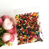 200 unidades/bolsa de 2,5-3 mm de perlas de hidrogel de agua y cristal Orbiz, bolas de cultivo de polímero para flores, decoración del hogar y bodas. 