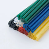 Barra de pegamento de color 10 piezas 7/11x270 mm (Verde: 200 mm) Barra de pegamento termofusible de 7 mm/11 mm de diámetro para uso doméstico, bricolaje, industrial