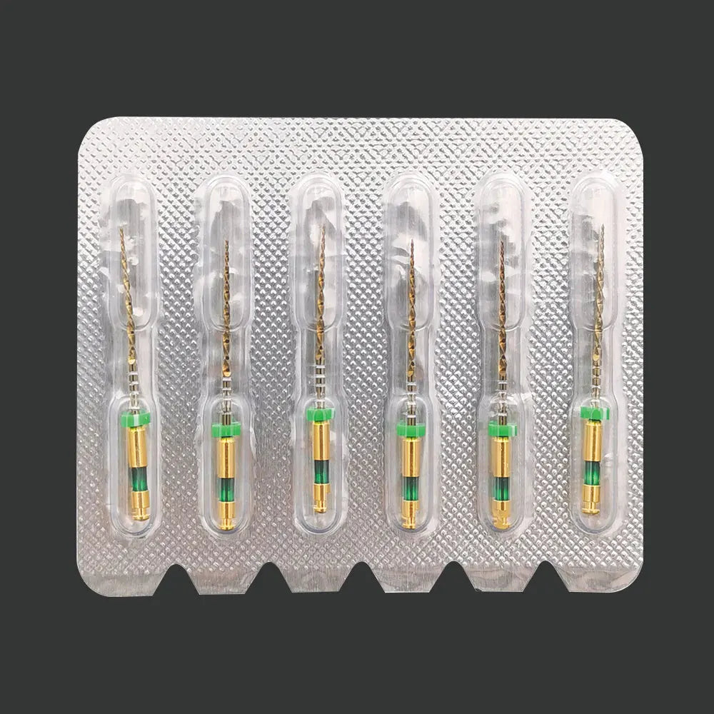 Dental Wave Gold One Files 6pcs/pack Reciprocational Large Primary Files Rotary Dental Endo NITI Files Endodontic Dental Files