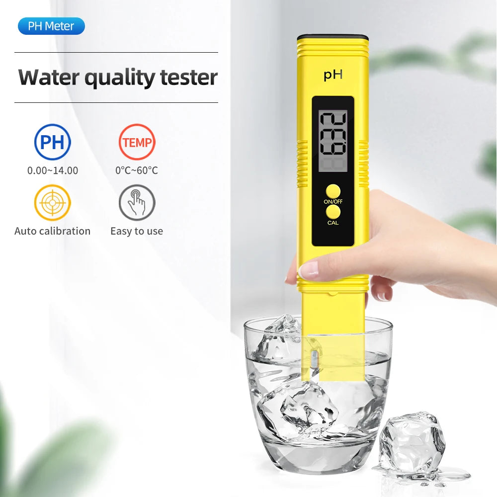 Medidor de TDS 0-9990 ppm Medidor de pH digital 0,01 pH Medidor de agua de alta precisión con bolígrafo Medidor de TDS y pH 0-14 pH Medidor de PPM LCD Filtro de acuario