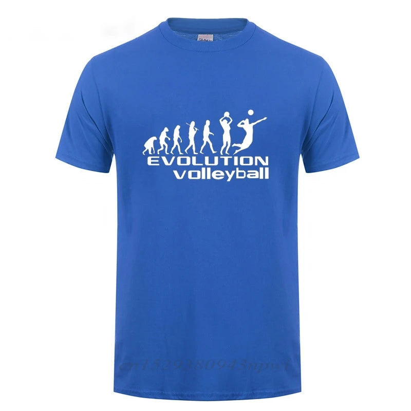 Evolution Sports Playing Volleyball Tshirts for Men HipHop Streetwear T-Shirt Camisetas 2023 Classic Popular Tee Shirt Men