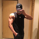 GITF-Men's Bodybuilding Tops, Gym Workout, Fitness Shirt, Running Kleding, Stringer, Singlet, Zomer, Training Vest 