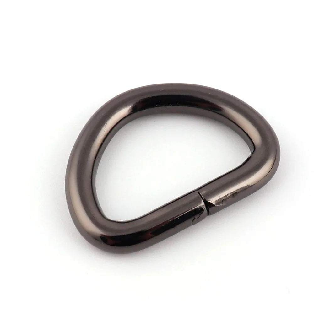 10pcs Metal D Ring Heavy Duty Strong Webbing Dee Ring Buckle for Bag Strap Belt Purse DIY Bag Accessories