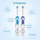 Oral B Sonic Electric Toothbrush Battery Powered 2D Rotating Tooth Brush Oral Hygiene Dental Teeth with Replaceable Heads