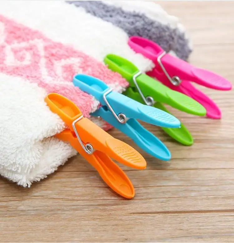 24Pcs High Quality Laundry Clothespins for Towels Socks Clips for Bed Sheet Hangers Racks Clip Clothes Pin Kitchen Home Supplies