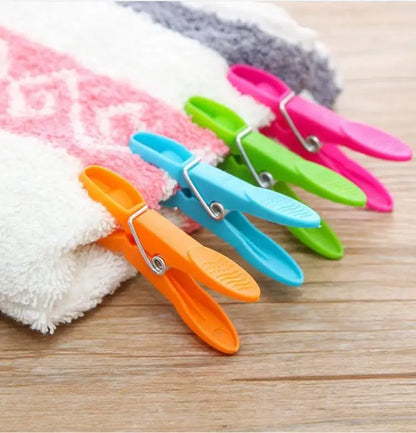 24Pcs High Quality Laundry Clothespins for Towels Socks Clips for Bed Sheet Hangers Racks Clip Clothes Pin Kitchen Home Supplies