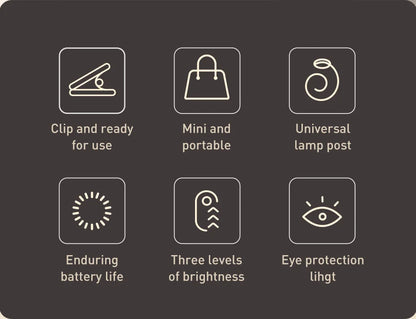 Baseus Led Desk Lamp Clip-On Night Light Reading Computer Keyboard illuminated Eye Protection Lamp With USB Charging For Bedroom