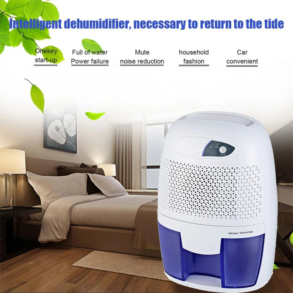 THANKSHARE 500ml Dehumidifier Mini Portable Home Officce Air Dryer Desiccant Moisture Absorber Low Noise Cabinet Dehumidifier