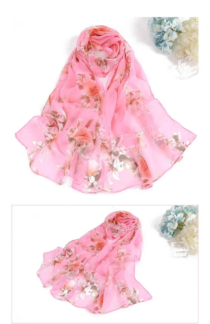 hot  printing new brand women scarf spring summer silk scarves shawls and wraps lady pashmina beach stoles hijab foulard