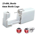 1 peça 316l aço cirúrgico descartável esterilizado unidades de piercing de orelha ferramentas de arma com brinco de cristal cz joias de piercing corporal