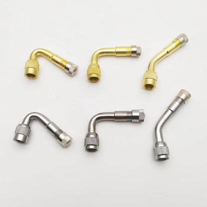 1Pcs 45 90 135 Degree Angle Bent Valve Adaptor Tyre Tube Valve Extension Adapter for Motorcycle Truck Car Moto Bike