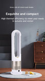 Bladeless Electric Tower Fan with Cold & Warm Air Cooling Standing Air Conditioner Heater with Timer Remote Control