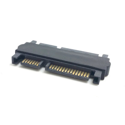 Convertidor adaptador SATA macho a SATA macho de 22 pines con cable de datos de alimentación SATA hembra de 7 pines y 15 pines.