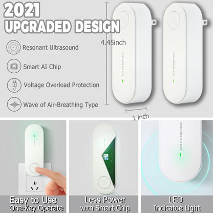 Nuevo repelente ultrasónico de insectos Xiaomi, repelente electrónico de mosquitos, ratones, arañas y cucarachas, insecticida portátil, control de plagas.