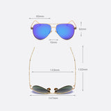 High Quality Pilot Sunglasses Women Polarized UV400 Sunglass Mirror Vintage Sun Glasses 2020 Sunglasses Woman With Box