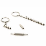 Destornillador de gafas 3 en 1, Kit de reparación de relojes con llavero, herramientas manuales portátiles, destornillador de precisión