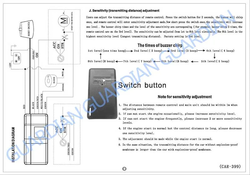 GY-11 2.4G RFID Immobilizer Smart Key Engine Lock Car Alarm Remote Control Circuit Cut Off Auto Unlock Device Accessories