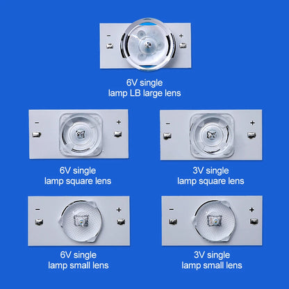 Perlas de lámpara SMD de 3 V y 6 V con filtro óptico para reparación de televisores LED de 32 a 75 pulgadas con cable de 2 m, accesorios para tiras de retroiluminación LED.