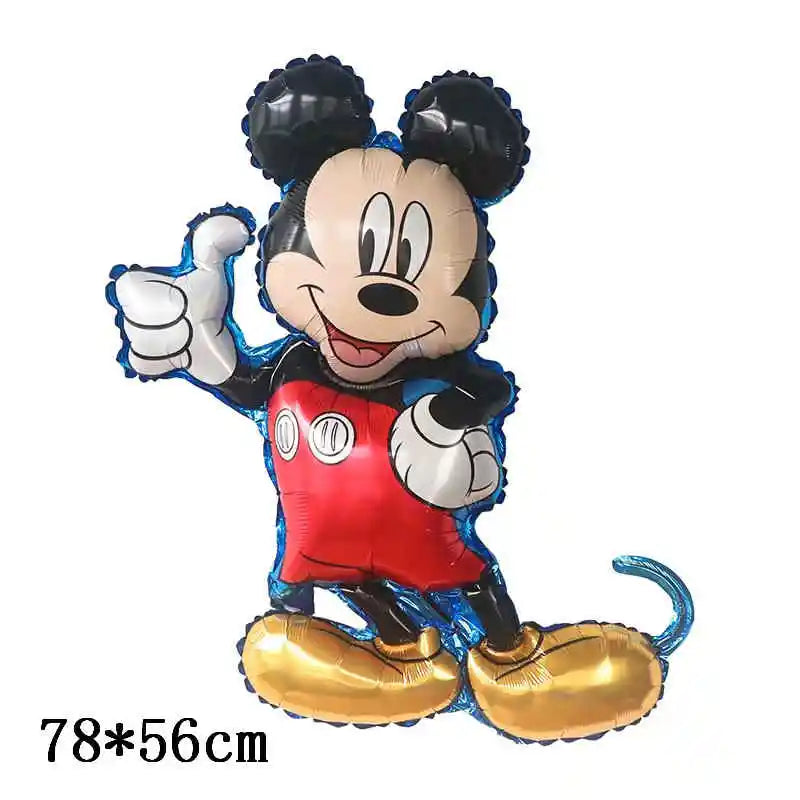 Globos gigantes de Mickey y Minnie Mouse, dibujos animados de Disney, globos de aluminio, baby shower, decoraciones para fiestas de cumpleaños, juguetes clásicos para niños, regalo de globo aerostático 