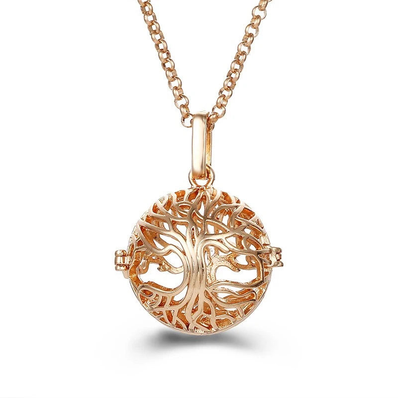 Mexico Music Ball Hollow Zircon Pendant Vintage Perfume Locket Necklace Aromatherapy Diffuser Sweater Chain For Women Jewelry