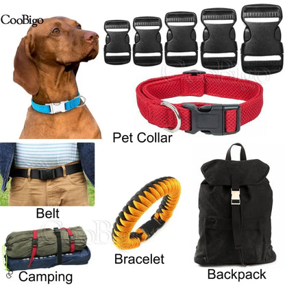 20mm 25mm 32mm 38mm 50mm Plastic Hardware Dual Adjustable Side Release Buckles Backpack Belt Bag Parts Strap Webbing