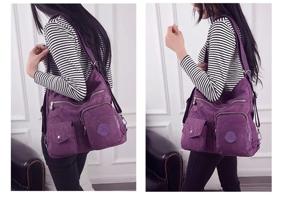 Luxury Handbags Women Bags Designer Waterproof Nylon Cloth Crossbody Bags for Women 2024 Large Capacity Lady Shoulder Bag Tote