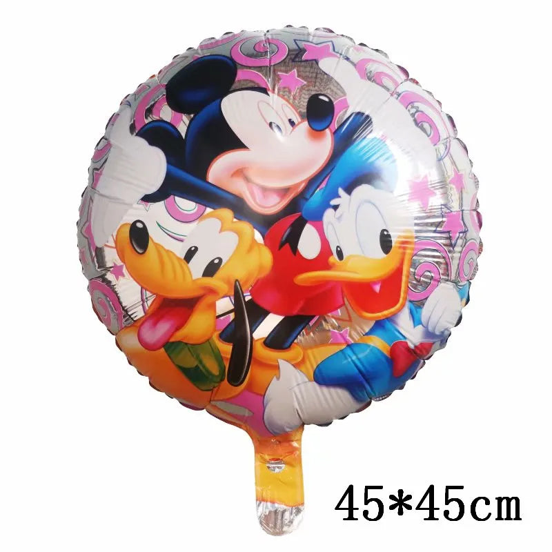 Globos gigantes de Mickey y Minnie Mouse, dibujos animados de Disney, globos de aluminio, baby shower, decoraciones para fiestas de cumpleaños, juguetes clásicos para niños, regalo de globo aerostático 