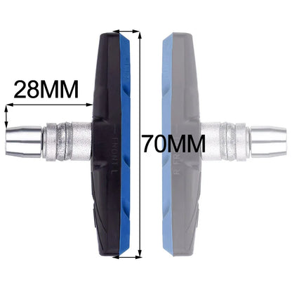 2pc Bicycle Brake Pads Cycling Bike V Brake Holder Pads Shoes Blocks Rubber Friction Rim Brake MTB Road Mute Bike Brake Pads