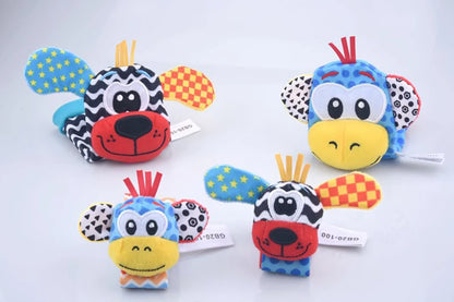 Baby Toys 0 6 12 Months Cute Stuffed Animals Baby Rattle Socks Wrist Baby Rattles Newborn Toys Make Sounds Games For Babies