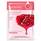 Skin Care Natural Fruit Plant Facial Mask Moisturizing Oil-Control Blueberry Cucumber Pomegranate Fruit Aloe Sheet Face Mask