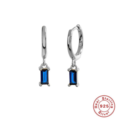CANNER 925 Sterling Silver French Punk Hip-Hop Geometric Small Hoop Earrings for Women Gold Silver Party Jewelry Accessories