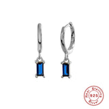 CANNER 925 Sterling Silver French Punk Hip-Hop Geometric Small Hoop Earrings for Women Gold Silver Party Jewelry Accessories