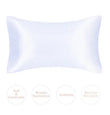 JuwenSilk silky stain pillowcase silky pillowcase natural silk pillowcase mulberry silk pillow case standard queen k
