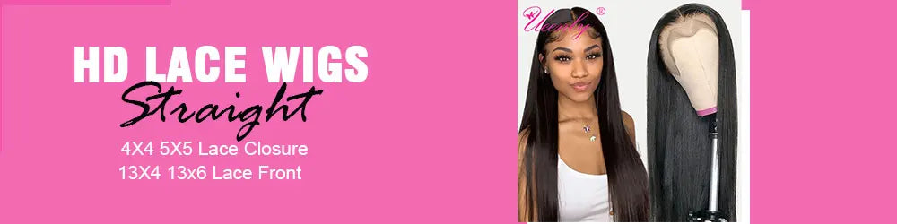 200 Density 13x4 13x6 HD Lace Frontal Human Hair Wigs Straight 360 Lace Frontal Wig Pre-Plucked 5x5 Closure Lace Wig Remy Hair