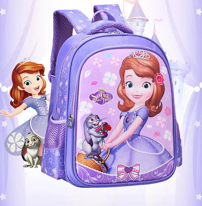 Cartoon schoolbag Frozen elsa Anna girls cute primary school bag kindergarten Cute backpack