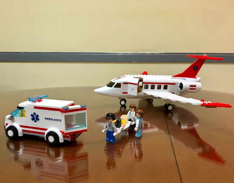 Avión de carga urbano, almacenamiento de aviones, aeropuerto, Airbus, avión, avión, bloques de construcción creativos técnicos, juguetes educativos para niños