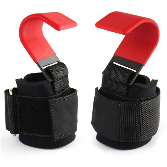Weight Lifting Hook Grips with Wrist Wraps, Hand Strap, Fitness Gym, Pull-Ups, Power Lifting Gloves 