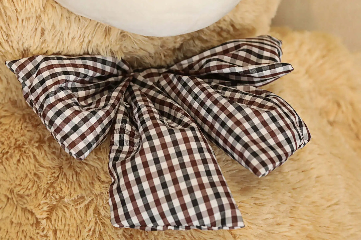 Oso de peluche gigante de 105 cm, suave, blanco, rosa y marrón, almohada súper grande para abrazar, regalo de cumpleaños para niños.