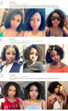 Short 8 to 16 Inch Kinky Curly Bob Human Hair Wig Pre-Plucked T Part Lace Peruvian Curly Human Hair Bob Wigs For Women and Girls