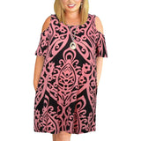 Vestido holgado con hombros descubiertos para mujer, talla grande, verano, talla 9XL, 2023 