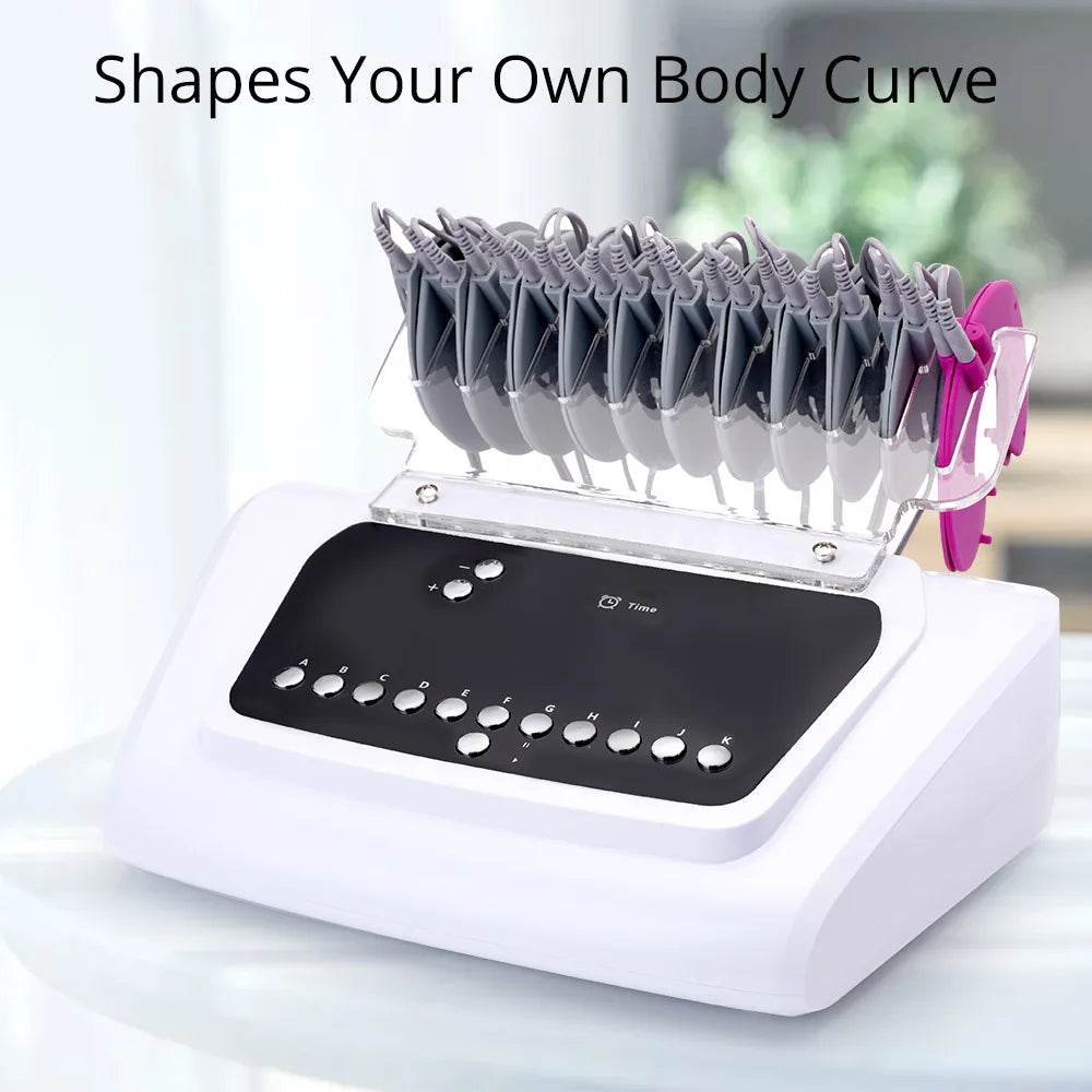 2-in-1 Bio-Microcurrent Body Shape Breast Enhancement Massager Electrostimulation Machine EMS Muscle Stimulator