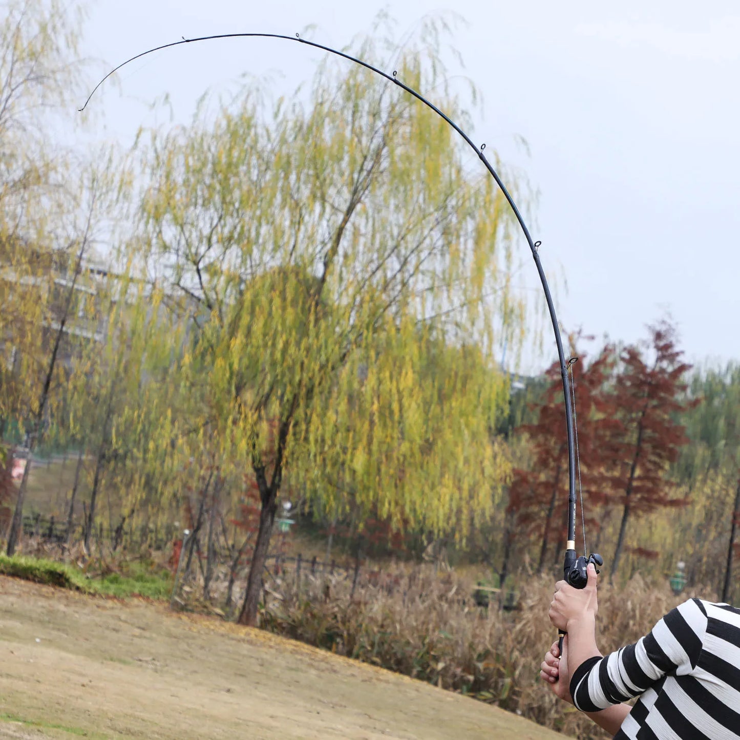 Sougayilang 1.8-2.4m Casting Fishing Combo Telescopic Fishing Rod and 7.2:1 High Speed Fishing Reel with 150M Line Pesca