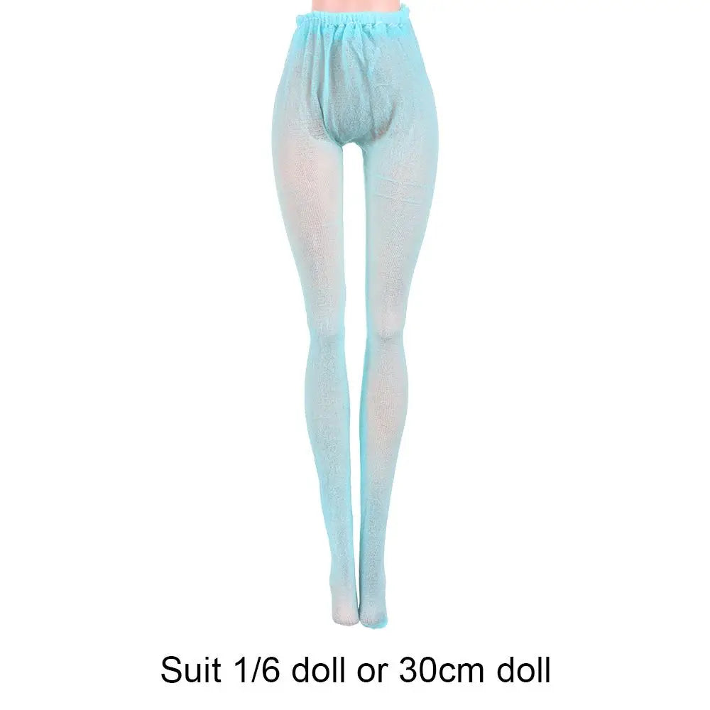 Mini Elastic Leggings Doll Silk Stockings Dolls Pantyhose Colorful Pantyhose Bottoms Socks Miniature Clothes Suits 1/6