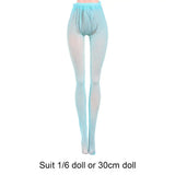 Mini Elastic Leggings Doll Silk Stockings Dolls Pantyhose Colorful Pantyhose Bottoms Socks Miniature Clothes Suits 1/6