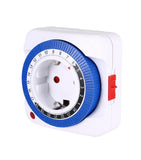 Temporizador de 24 horas para UE/EE. UU., enchufe con temporizador, conexión a tierra mecánica, programable, con cuenta regresiva inteligente, interruptor de bucle, apagado automático